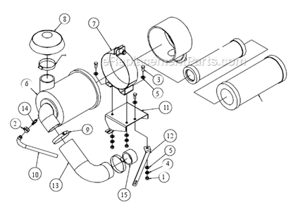 Page D Diagram and Parts List for MK-4030HY  MK Diamond Concrete Saw